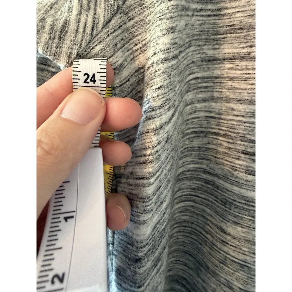 Sonoma Woman 3/4 Sleeve Knit Top Space Dye‎ Gray Size 1X